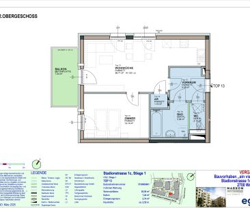 2-Zimmer-Wohnung mit Balkon, Top 13 - Foto 3