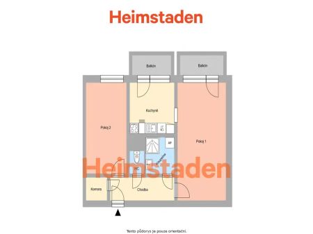 Pronájem bytu 2+1 58 m - Fotografie 5