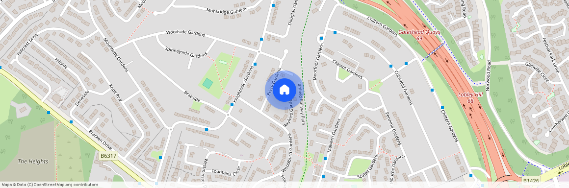 Raylees Gardens, Dunston, NE11 9SA, Gateshead