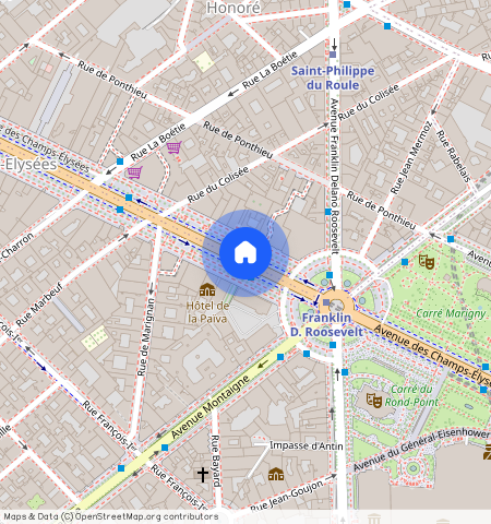 Champs Élysées, Triangle d'or, Paris