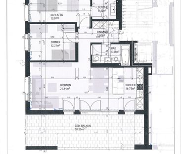 3.5 Zimmer, 85 m² - Foto 3