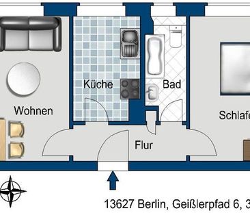 Sanierte 2 Zimmerwohnung sucht neue Bewohner! - Photo 2