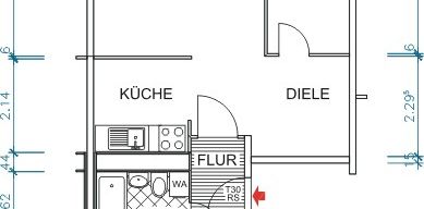 3-Raum Whg. mit Balkon und Wanne in der 1. Etage - Foto 2