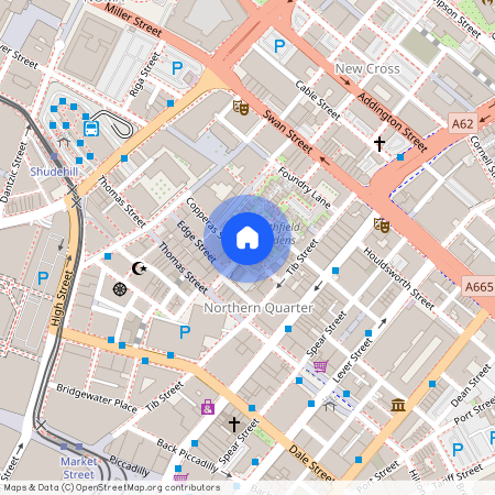 Oak Street, Northern Quarter, Manchester, M4