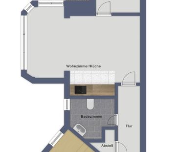 Zum Gleicheinziehen - 2 Zimmer mit Balkon, kurz vor dem Riebeckplatz - Foto 1