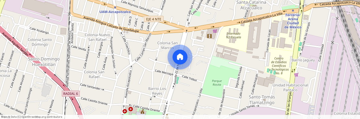 Av. 22 de febrero, 423 Torre Jacarandas, San Marcos, Azcapotzalco, Ciudad De México, 02020