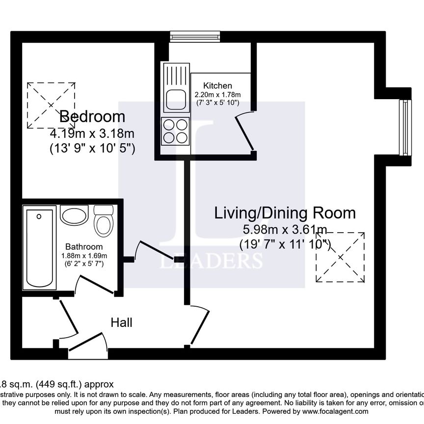 1 bedroom apartment to rent Shakespeare Road, Bedford, Bedfordshire, MK40 - Photo 1