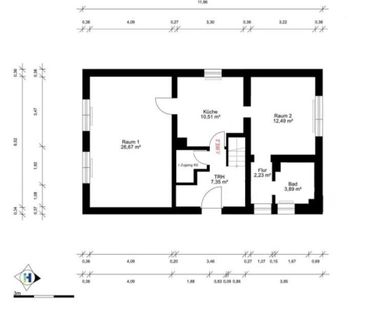Sanierte 2-Zimmer Wohnung im EG in Egelsbach - Photo 1