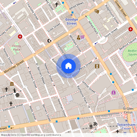 Windmill Street, Fitzrovia, London, W1T