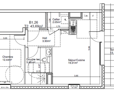 T2 Hauts-du-Chazal Besançon - Photo 3