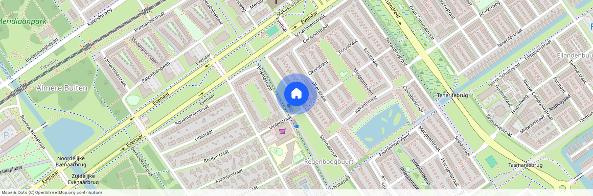 Regenboogbuurt Noord en Oost, 1339 AR, Siennastraat, Almere