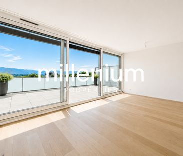 Superbe duplex en attique avec vue Lac et Mont-Blanc à Chêne-Bougeries - Photo 2