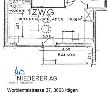 Zentrale 1-Zimmer-Wohnung in Ittigen - Photo 5