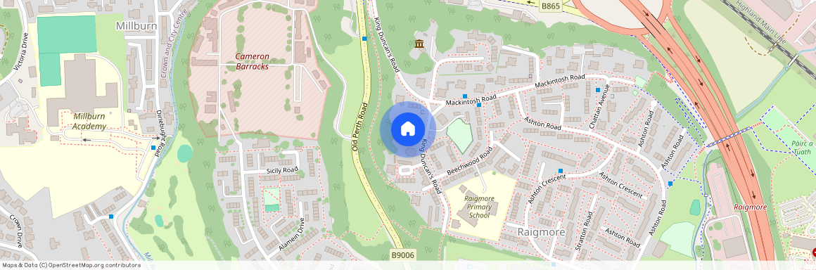 King Duncan Gardens, Inverness, Highland, IV2