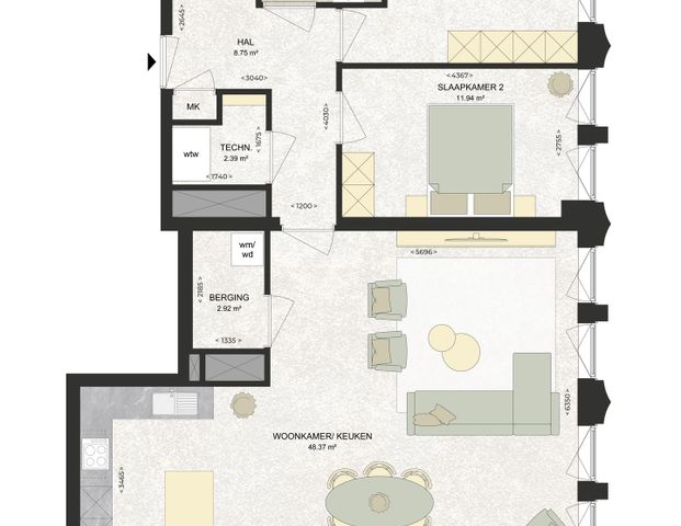 Appartement te huur: Kennedylaan 220 2035 TR Haarlem - Photo 1