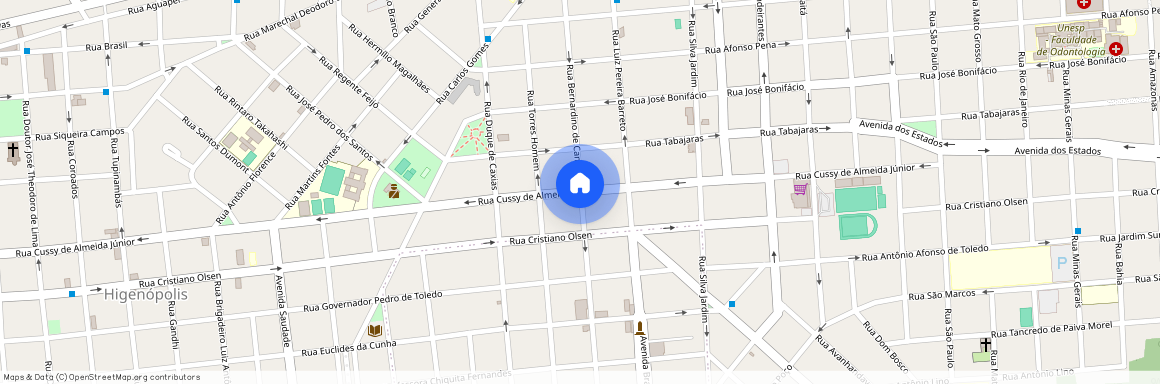 Rua Cussy de Almeida Júnior, Centro, Araçatuba