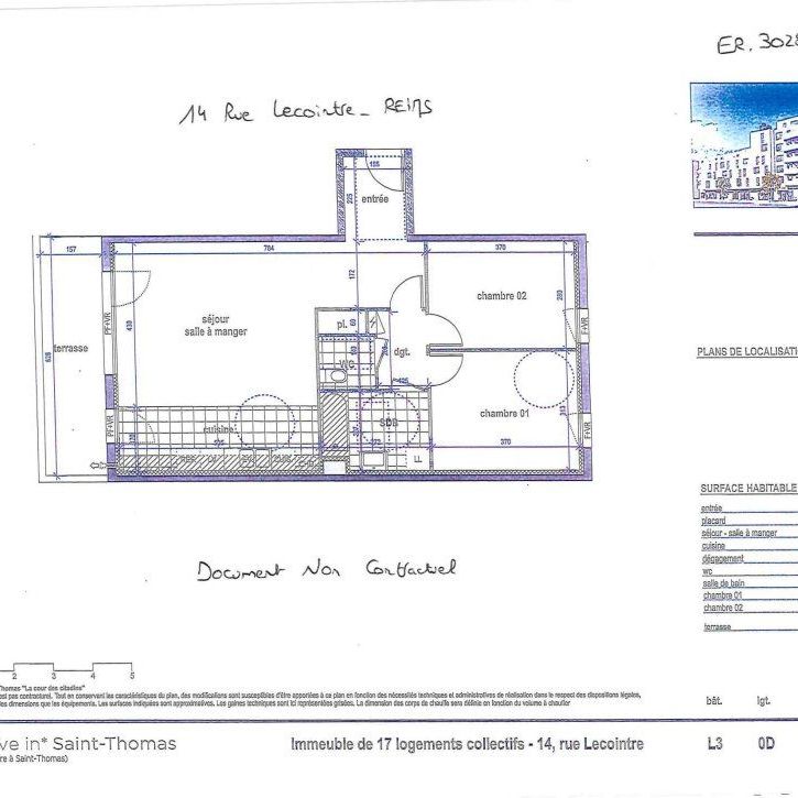 Location appartement T4 71.30m² à Reims (51100) Loyer CC * : 756.08 € Réf : ER.30284 - Photo 1