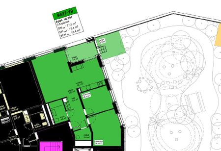 B-201 - Spacieux 3,5 pièces avec terrasse privative et balcon, orienté côté lac - Photo 4