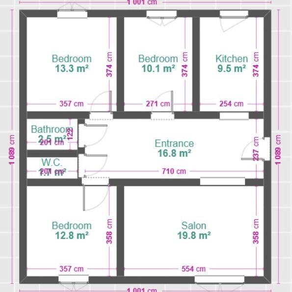 Duże mieszkanie z trzema osobnymi sypialniami - Zdjęcie 1