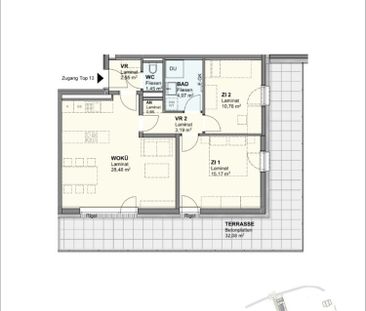 Geförderte Dachgeschosswohnung in ruhiger Lage - 5/13 - Foto 2