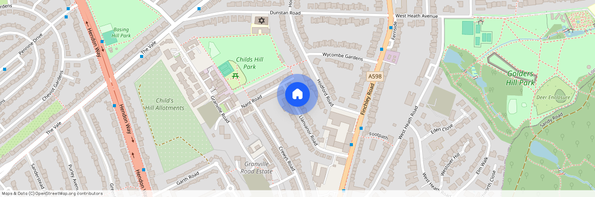 Llanvanor Road, Child Hill, NW2