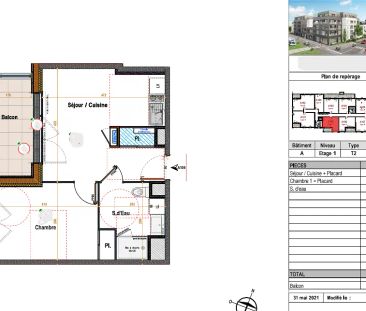 Location appartement 2 pièces - 37.6m² à Angers (49100) - Photo 5