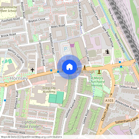 Smithfield Square, High Street, Hornsey, London, N8