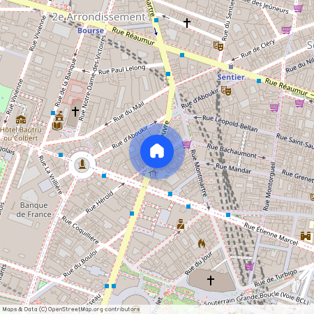 Rue d'Argout entre Rue du Louvre et Rue Montmartre 75002 Paris (2e arrondissement)