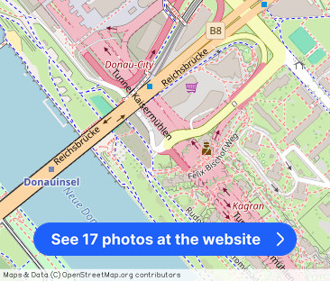 Stilvolle 3-Zimmer-Eckwohnung im DC2 Tower mit 2 Loggien und Kaiser... - Photo 1