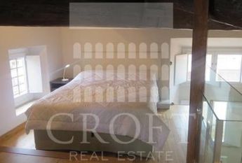 Center-Pantheon: Beautiful fully furnihed modern 1 bedroom, 2 bath loft in Historic building. Quiet, bright, parquet floors, high ceilings, air conditioning, close to services. # 2264