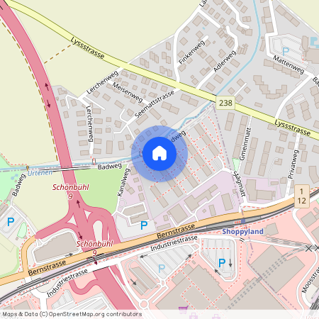 Stägmatt 32, 3302 Moosseedorf, Lageplan