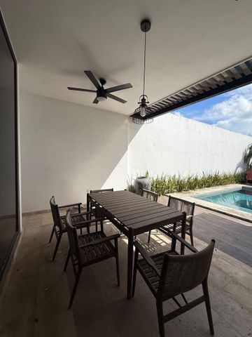 Casa de 3 recámaras amueblada y equipada de una planta en Dzitya - Photo 2