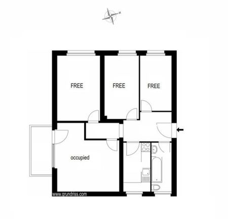 WG-Zimmer FREI - keine komlette Wohnung - nähe U/S-Bahn Schloßstraße/Steglitz - Photo 4