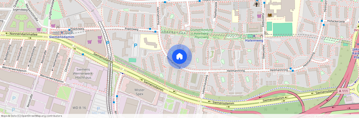 Heilmannring 68, 13627 Berlin OT Charlottenburg-Nord, Zur Karte