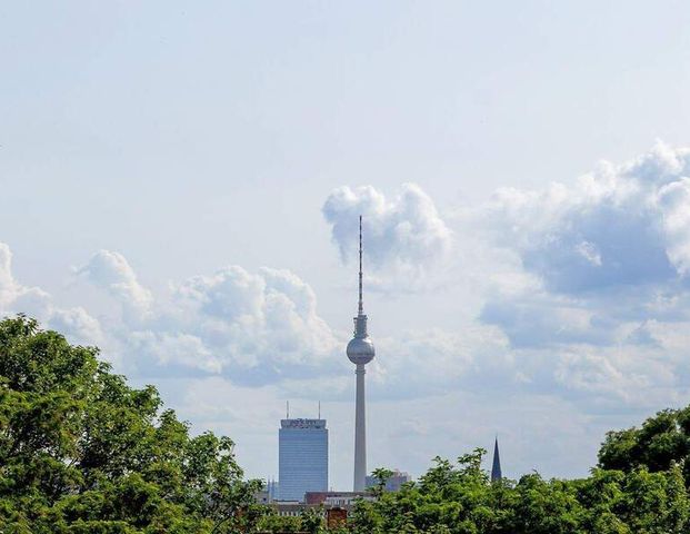 Urbaner Luxus pur: Dachterrasse mit Panoramablick auf den Fernsehturm inklusive! - Photo 1