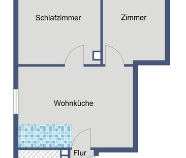 2-Zimmer-Wohnung für Singles und Paare in Darmstadt-Eberstadt - Photo 2