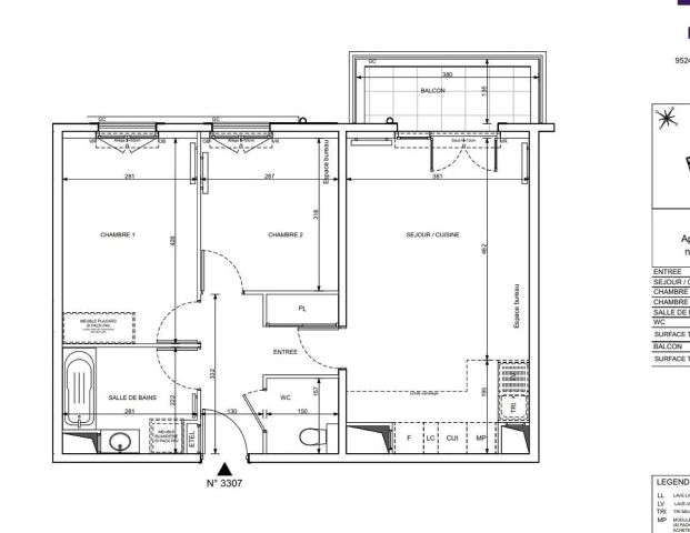 location Appartement T3 DE 59.94m² À CORMEILLES EN PARISIS - Photo 1