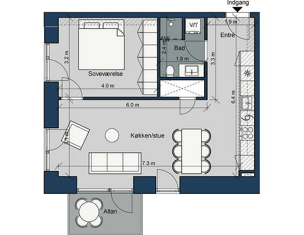 Østre Havnepark 29, 2. mf. - Photo 1