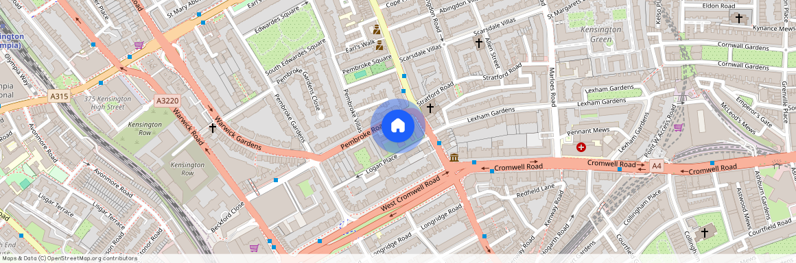 Chatsworth Court, Pembroke road, Kensington, London, W8