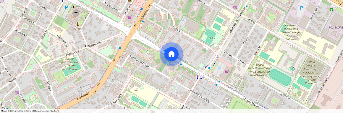 ul. Droga Męczenników Majdanka, Bronowice, Lublin, lubelskie