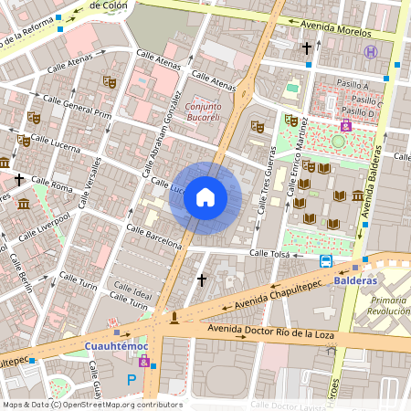 Avenida Bucareli 136, Roma, 06040 Mexico City, Mexico