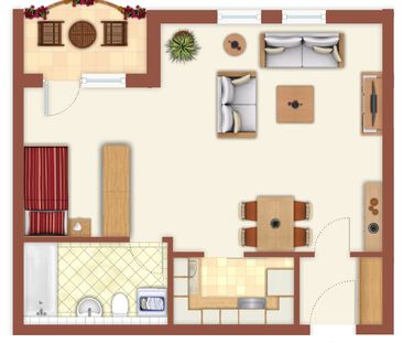 Ruhige helle 2-Raum-Wohnung mitten im Zentrum Geras - Photo 1