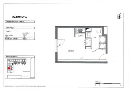 Location Appartement 1 pièce 22m² VILLENAVE D ORNON 33140 - Photo 4