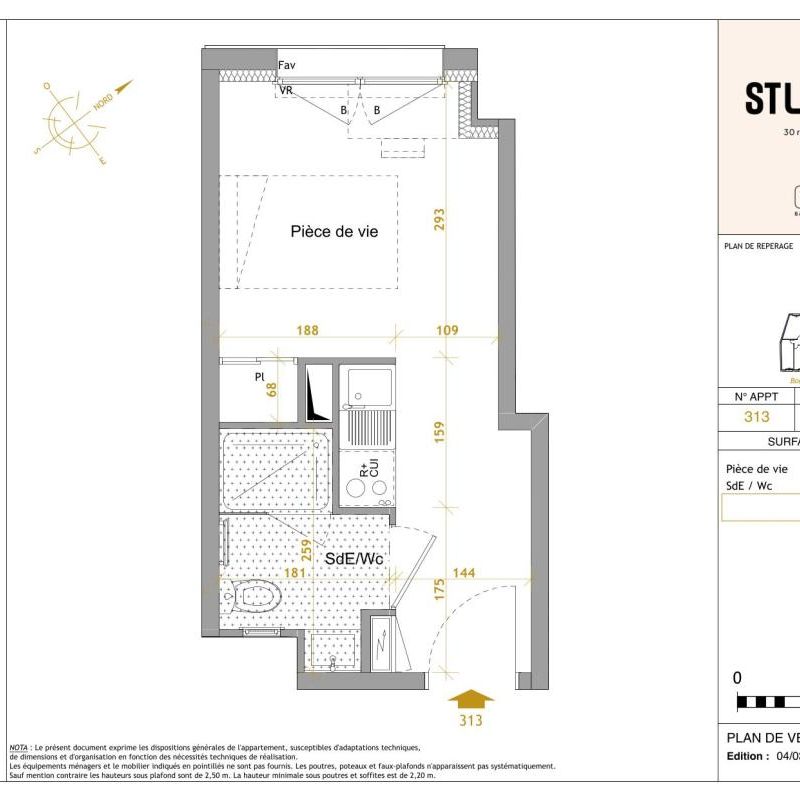 Location Appartement 1 pièce Meublé 18m² NANTES 44300 - Photo 2