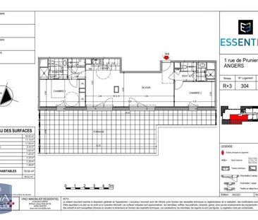Location Appartement 3 pièces 78m² ANGERS 49100 - Photo 3