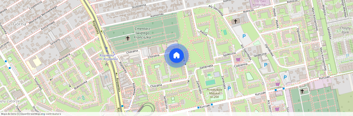 Łódź Górna, Chóralna