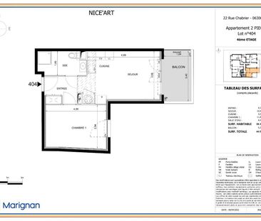 location Appartement T2 DE 38.32m² À NICE - Photo 1