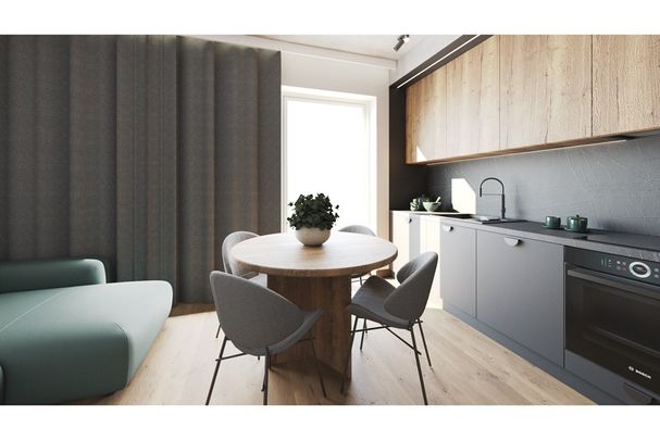 Nowoczesne dwupoziomowe mieszkanie - Zdjęcie 1