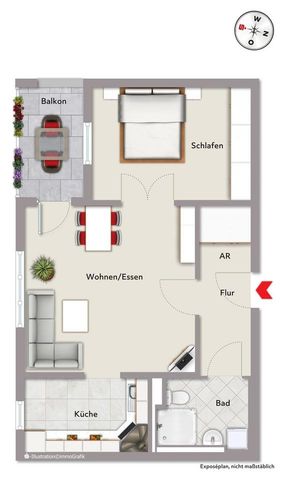 2-Zimmer-Wohnung in Neulichtenhof-Nürnberg - Photo 5