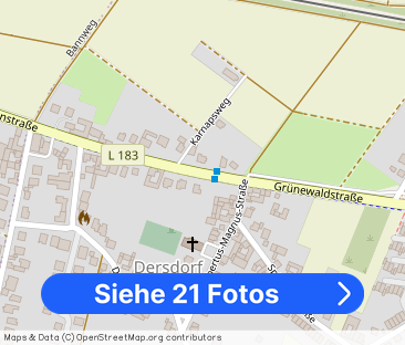 Optimal angebunden in Dersdorf! Zweiraumwohnung mit Einbauküche, Ba... - Foto 1